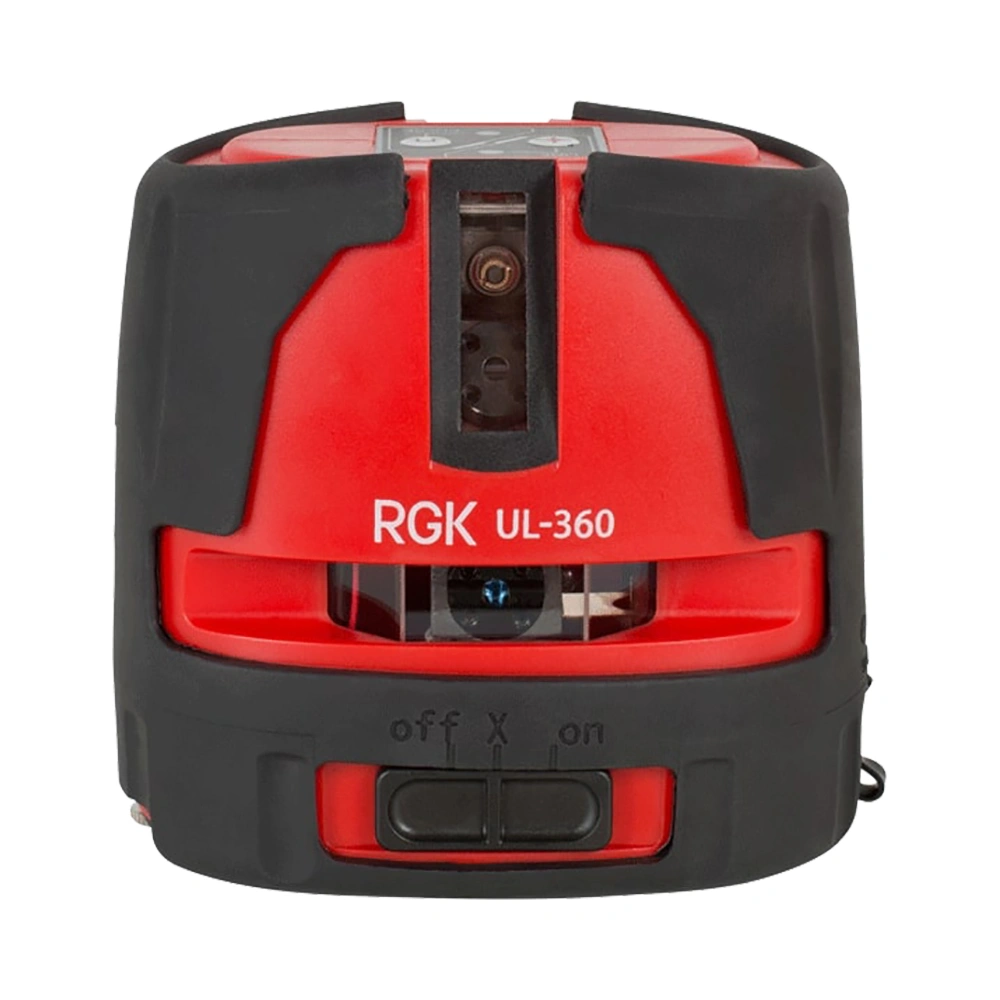 Комплект: лазерный уровень RGK UL-360 + штатив приемник рейка платформа
